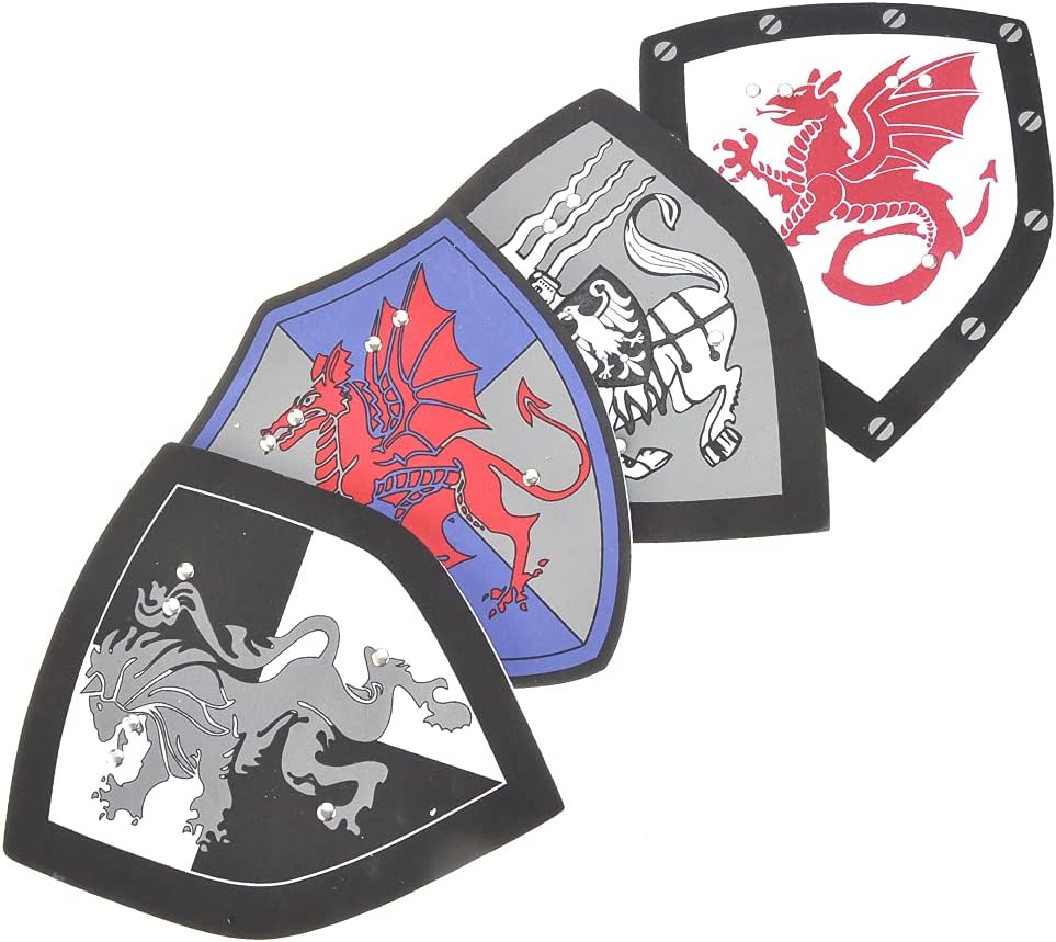 Foam Sword and Shield 12 Piece Playset | Ninja, Warrior, Viking Role Play Accessories for Kids | Great for Party Favors