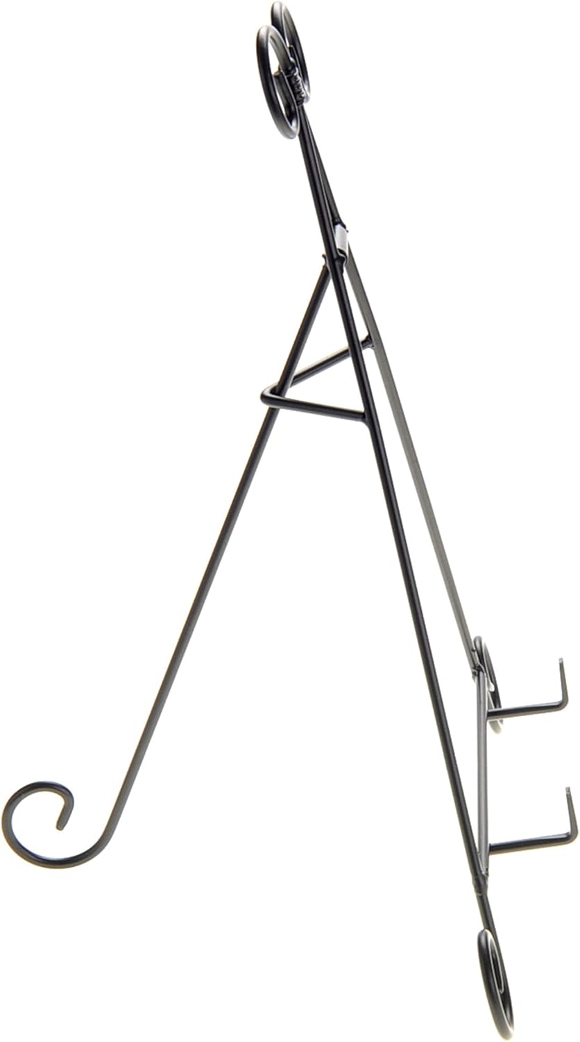 12" Iron Display Stand for Holding Pictures, Books, Plates, Art, and More