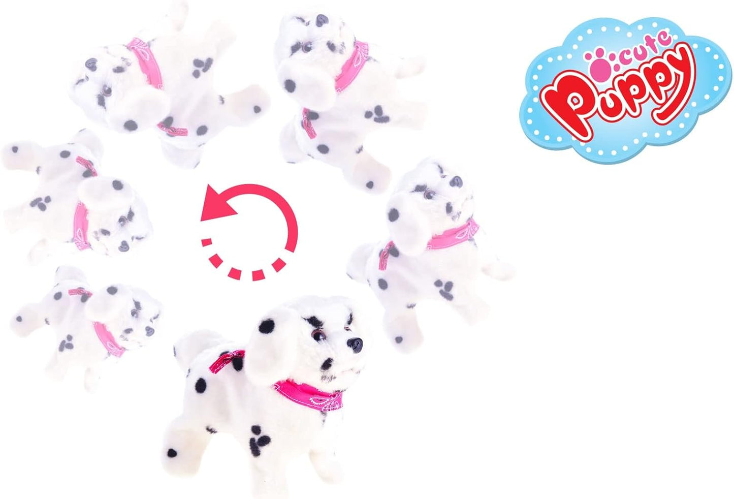 Cute Somersault Little Puppy | Barks, Sits, Walk, and Flips | Pet Toy Dog (2 Packs)
