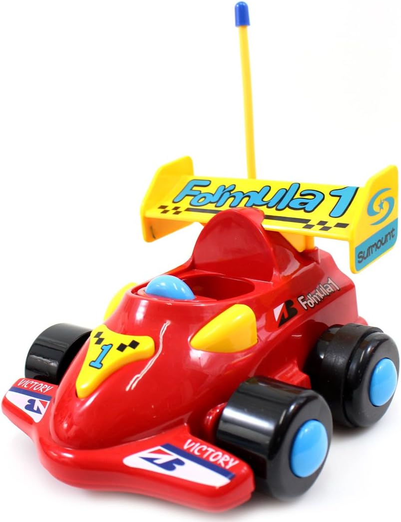 RC Remote Control Formula Racing Car with Racing Driver Action Figure for Boys & Girls (Red)