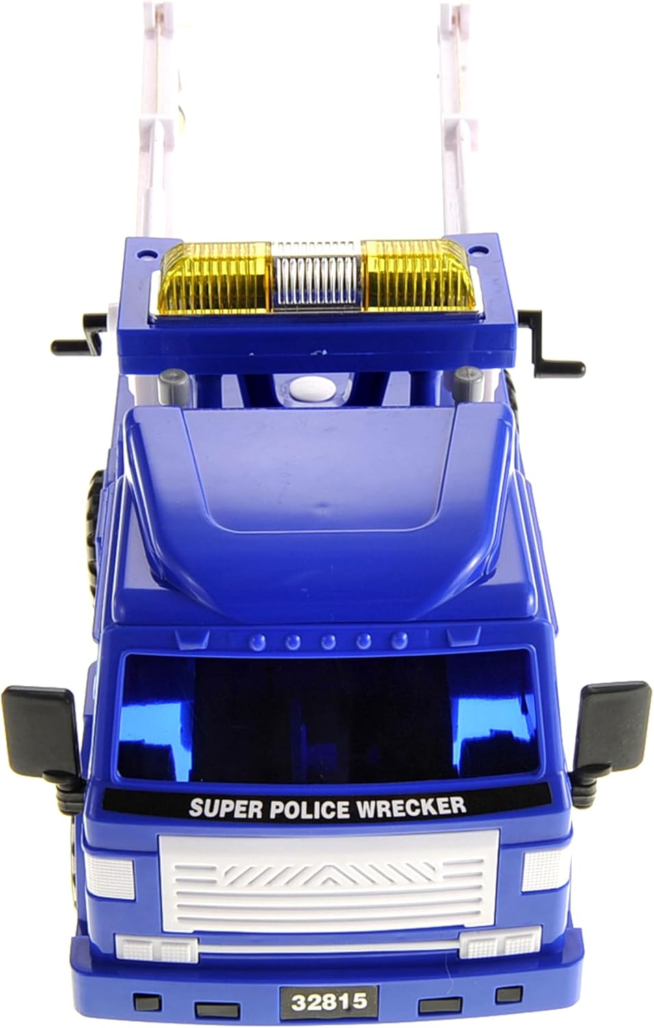 PowerTRC Tow Truck Toy for Kids | 13 inch Push & Go Realistic Friction Powered Police Wrecker with Adjustable Double Hook Christmas Toy Gift for Ages 3 & up (2 Sets)