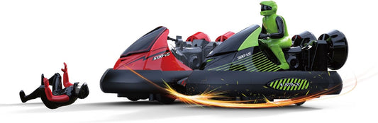 Remote Control Bumper Cars for Kids, RC Stunt Battle Race Cars for Boys, 2 Sets Players with Ejecting Drivers, Crash Sound Effects, Christmas Birthday Gift