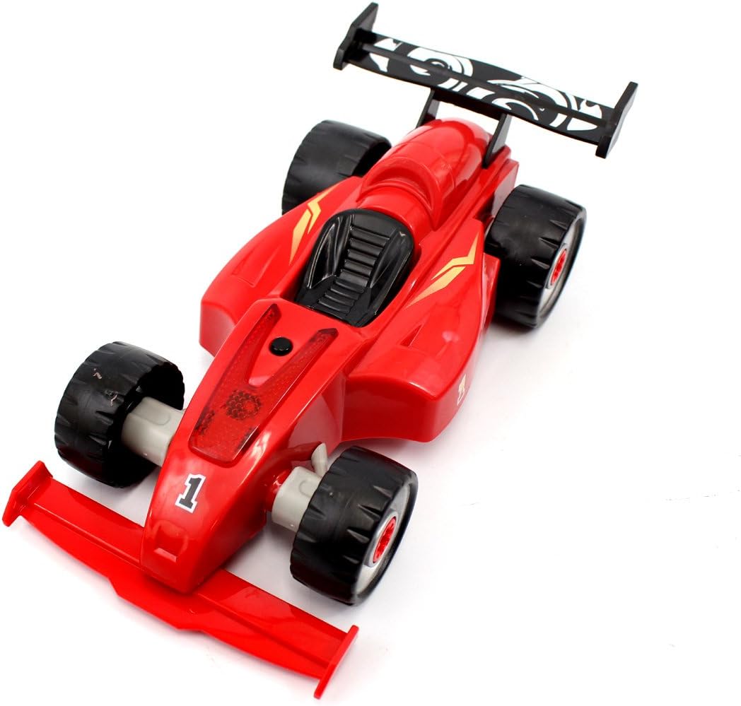 Take Apart Toys for Boys Formula Racing Car, 24 Construction Pieces to Build Your Own Car, Comes with Lights, Sound & Power Drill, Stem Toys for Kids, Gift for Boys Ages 3 4 5 6, Educational Toy