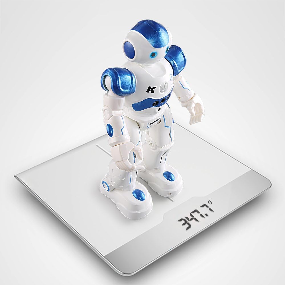 Robot Toys for Kids 2-4, Robot Remote Control for Kids Interactive Rechargeable Smart Dancing Educational Programmable Gesture Sensing Toddler RC Robot Boy Toy (Blue)