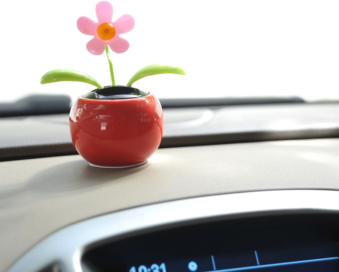 Solar Powered Dancing Flower | Desk, Window, Or Car Decoration Gift Toy | No Batteries Required | Fun Swinging Solar Flower