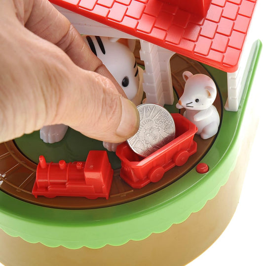 Cat & Mouse Coin Bank with Sound for Kids, Cute Money Bank for Boys and Girls, Savings Piggy Bank | Fun Gift for Kids and Adults