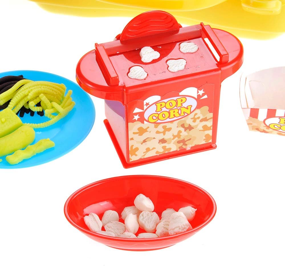 Travel Case Playset | Portable Pretend Play Kitchen Set for Kids | On-The-Go Imagination | Fast Food Play Set for Fun & Creative Role Play