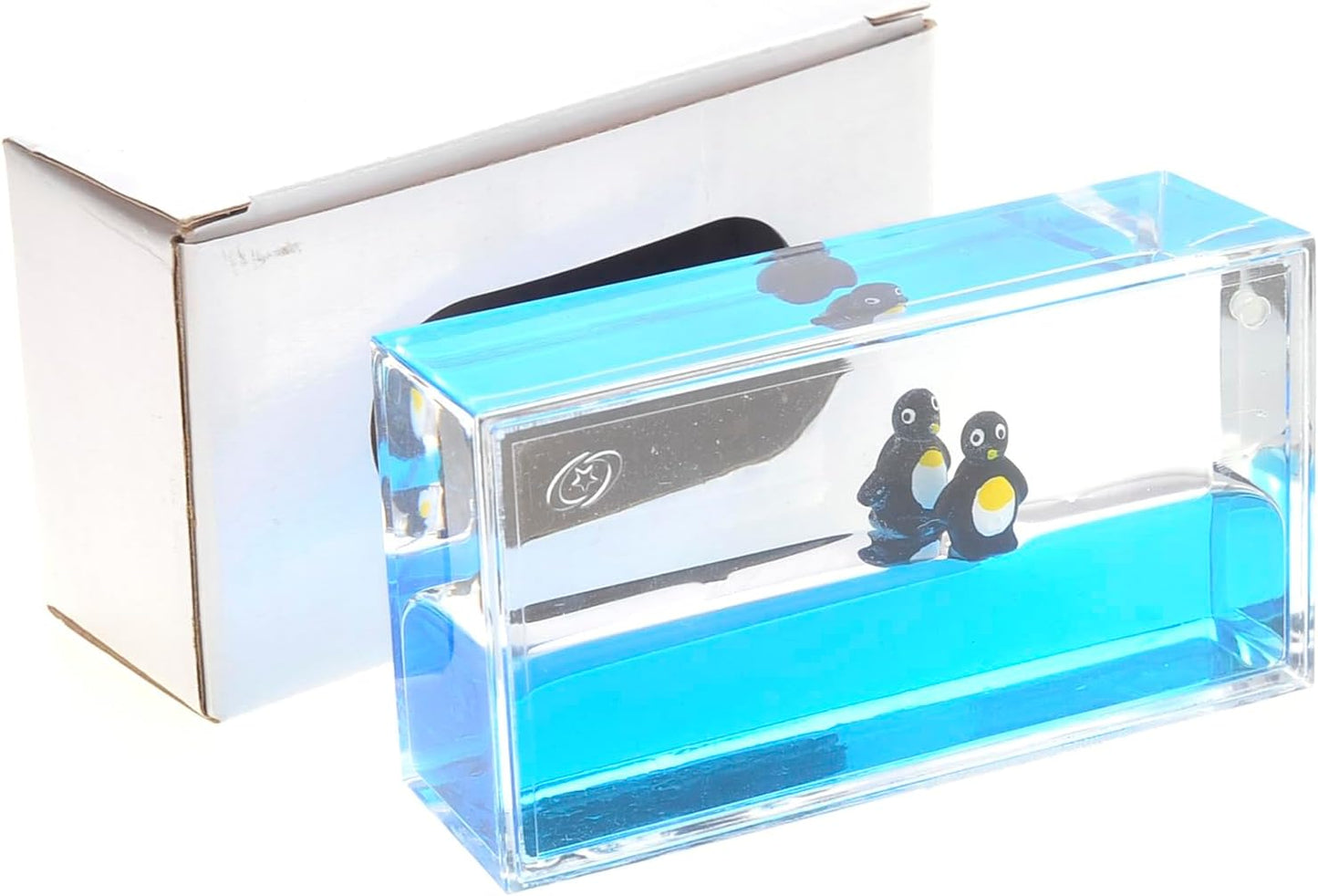 Liquid Penguin Paperweight | Surfing Sea Creatures | Calming and Relaxing Toy | Autism Toys | Children Activity | Desk Toys (2 Packs)