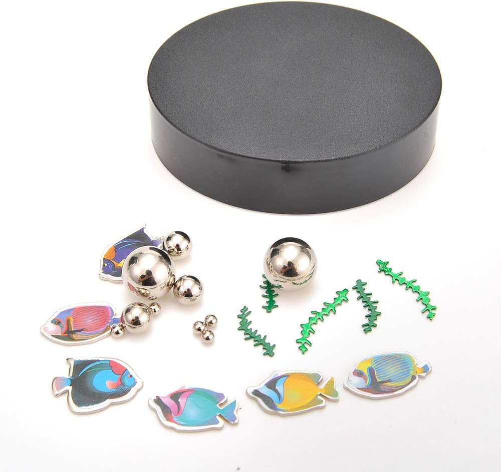 Magnetic Desktop Sculpture (Aquarium) | Mini Magnetic Art Decoration for Desktop | Fun Stress Relief Office Gift (2 Sets)