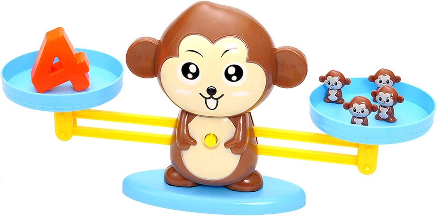 Balancing Monkey Number Counting Math Game for Toddlers, STEM Learning Game for Kids, Fun Educational Gifts Toys for Boys Girls Ages 3 4 5 6 7+ (64 Pieces) Montessori Toy