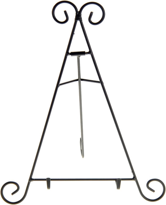 12" Iron Display Stand for Holding Pictures, Books, Plates, Art, and More