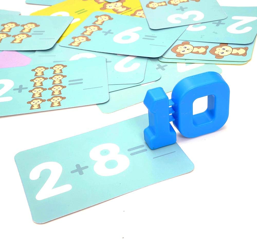 Balancing Monkey Number Counting Math Game for Toddlers, STEM Learning Game for Kids, Fun Educational Gifts Toys for Boys Girls Ages 3 4 5 6 7+ (64 Pieces) Montessori Toy