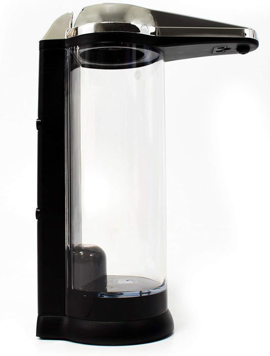 Automatic Touchless Soap Dispenser, 500ml Battery Operated Dish Soap Dispenser with Dispensing Volume Control, Ideal Soap Dispenser for Kitchen Sink, Hand Soap Dispenser, Bathroom, Chrome