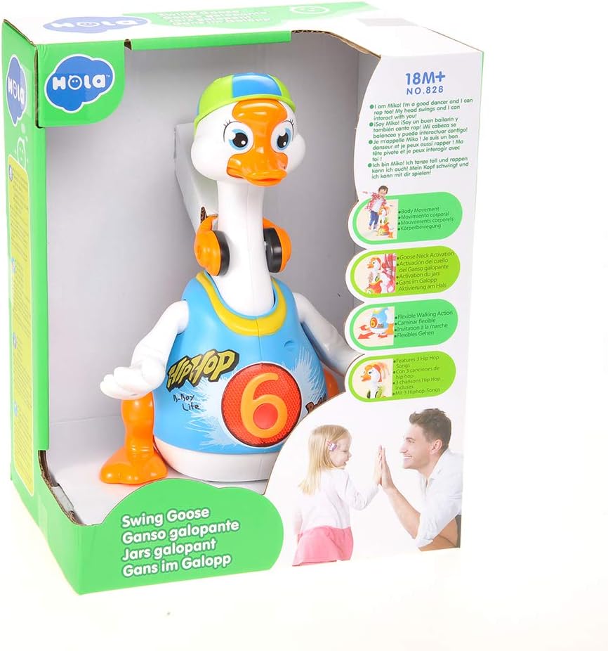 PowerTRC Baby Toy Dance Musical Duck Toy - Walking Goose Singing Dancing Toys for Toddlers 1-3 Hip-Hop Cool Birthday Toy