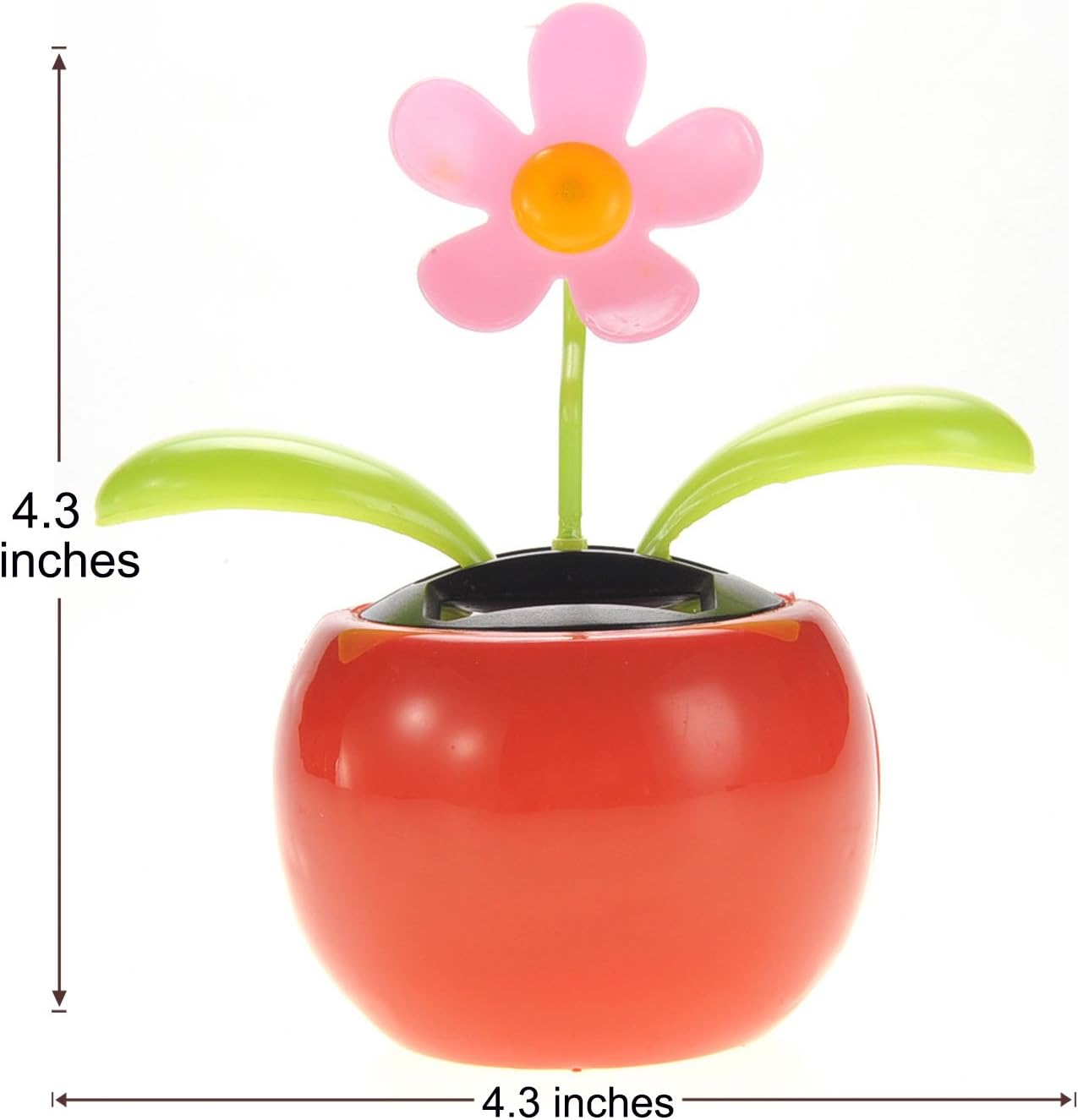 Solar Powered Dancing Flower | Desk, Window, Or Car Decoration Gift Toy | No Batteries Required | Fun Swinging Solar Flower