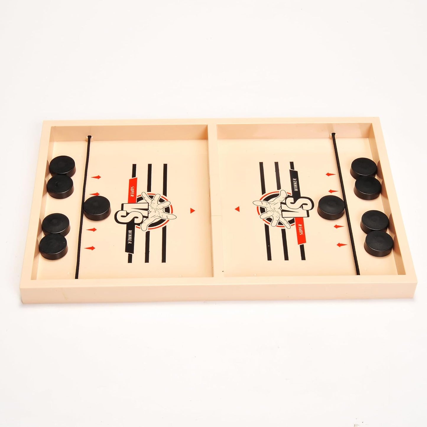 Fast Sling Puck Game, 14” Slingshot Desktop Battle Games, Table Top Hockey Games for Adults & Kids, Parties Board Game Desktop Interactive Ideal Gift for Family Game Night