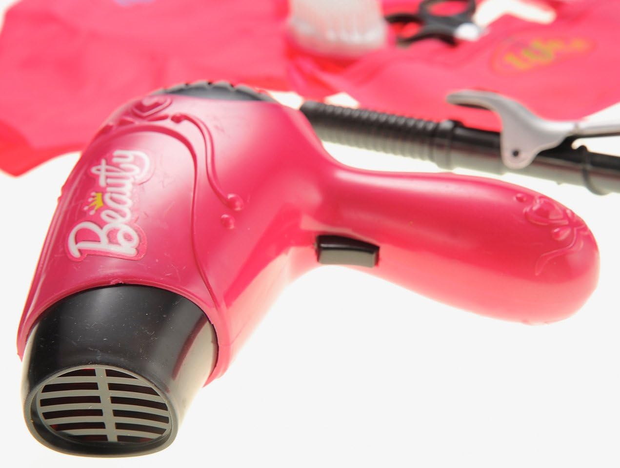 Girls Beauty Salon Set, Pretend Hair Salon Set for Girls, Girl Hairdresser Kit, Pretend Hair Styling Tools, Toddler Hair Dryer Play Set Pink