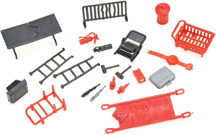 PowerTRC 2 Pack 32 Pieces Wrestling Toys, Wrestler Play Set with 2 Wrestle Rings (Hexagon & Square), 12 Wrestlers, 18 Accessories, Toy Figures Cake Topper Birthday Party Decoration Gift Toy for Kids