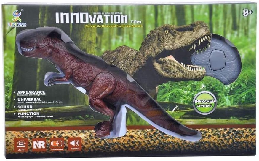 PowerTRC RC Infared T-Rex with Realistic Movement Light Up Eyes Jaws Opening