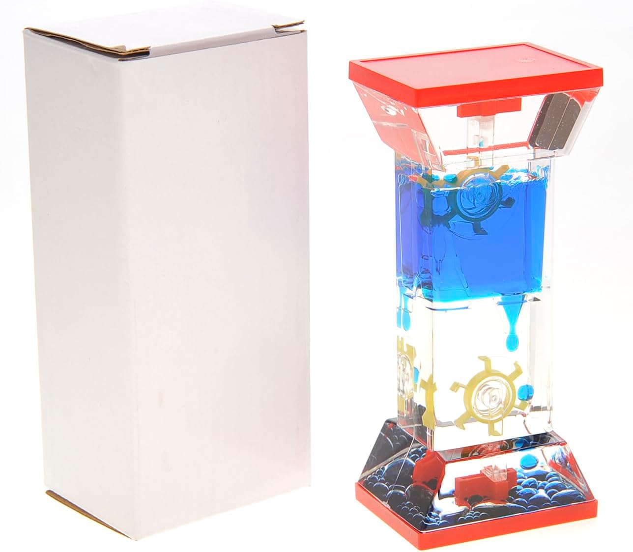 Liquid Motion Bubbler Sensory Fidget Toy for Desk Tops | Calming and Relaxing ADHD, Anxiety, and Autism Toy for Kids and Adults | Handheld Water Game