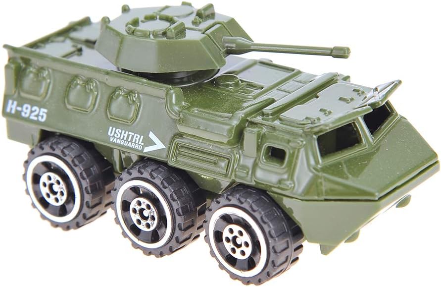 Diecast Military Vehicles, 6 Pack Alloy Metal Vehicles Models Car Toys Army Toys, Tank, Truck, Panzer, Anti Air Vehicle, and Helicopters Playset for Kids Toddlers Boys