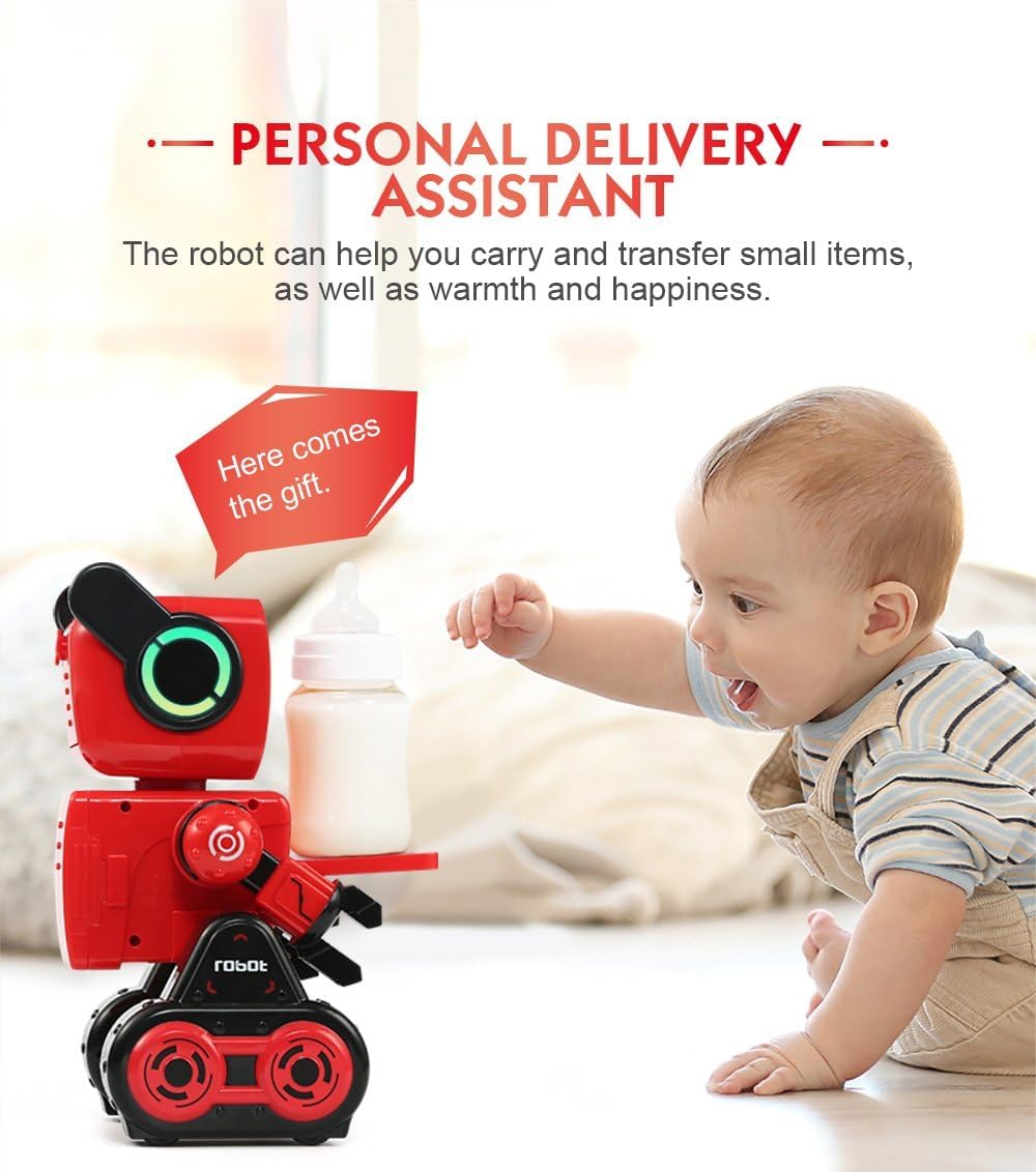 PowerTRC Toy Robot for Kids, Smart RC Programmable Robot, Dancing Singing Talking Walking Transporting Toys for Boys and Girls, Touch Sound and Remote Controls, Gift for Adults and Kids