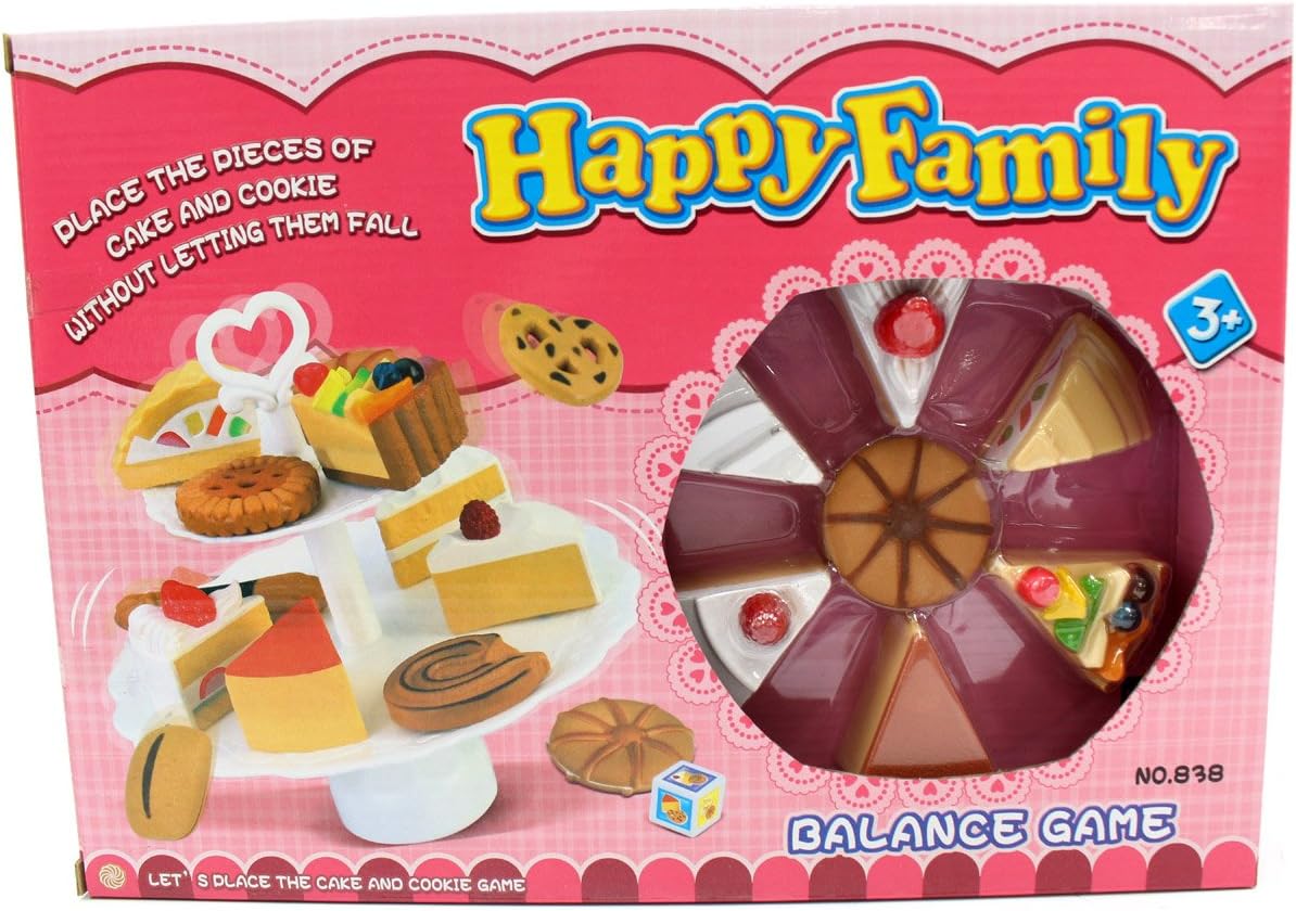 14 Pieces Cookies and Desserts Tower Playset | Toy Food | Pretend Play Kitchen Food Toy for Kids' Playtime Tea Party Dessert Foods for Girls Ages 3 4 5 6 Gift for Birthdays, Parties, Christmas