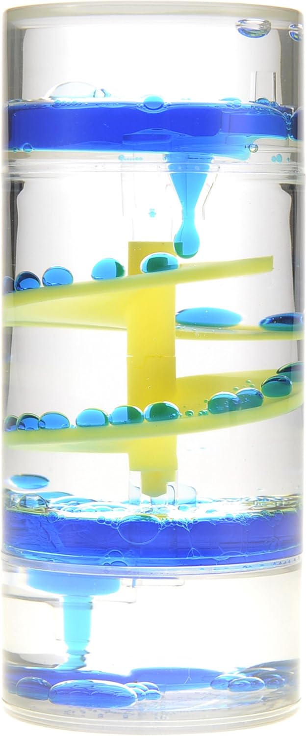 Cylinder Liquid Motion Bubbler, Liquid Sensory Toy Timer, Calm and Relaxing Fidget Desk Toy, Helps with Anxiety, Austism, ADHD. Gifts for Kids and Adults Classroom and Office