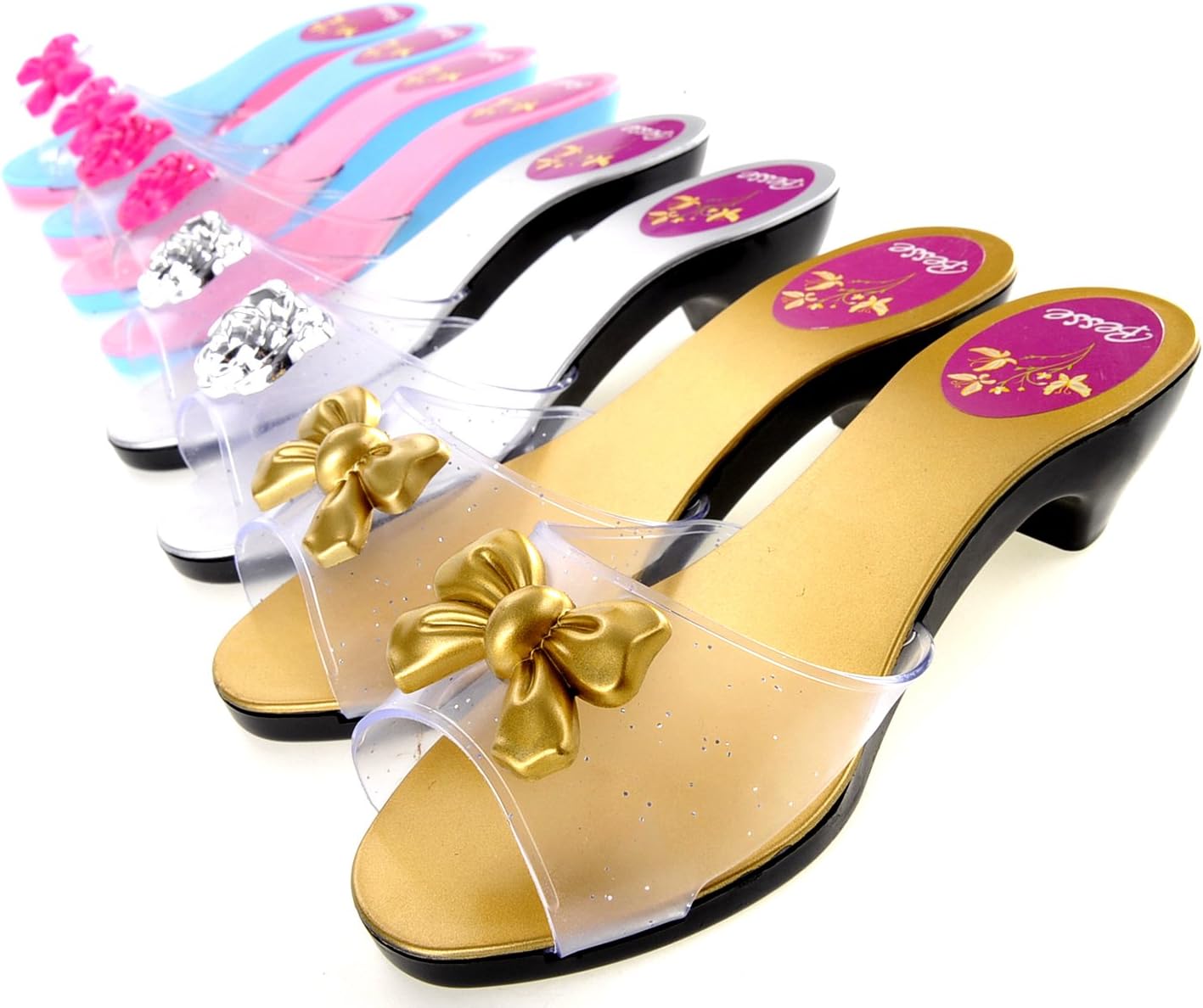 Princess Dress up and Role Play Collection Shoe Set and Jewelry Boutique Includes 4 Pairs of Shoes Multiple Fashion Accessories