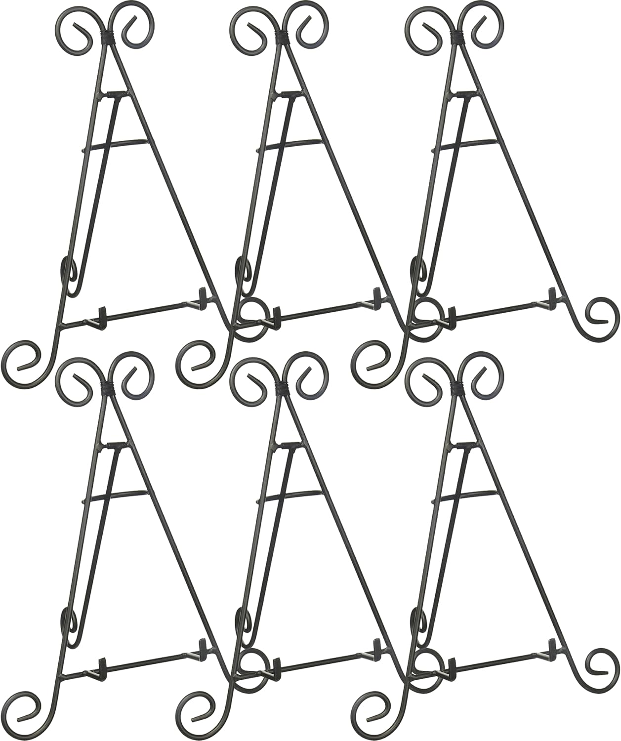 12" Iron Display Stand for Holding Pictures, Books, Plates, Art, and More