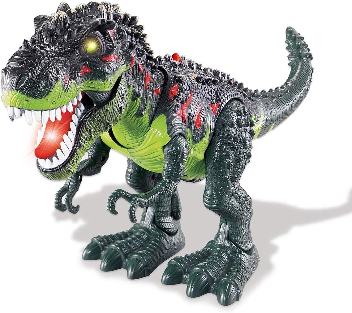 Walking T-Rex Dinosaur Toy for Kids,LED Lights and Realistic Dinosaur Sounds