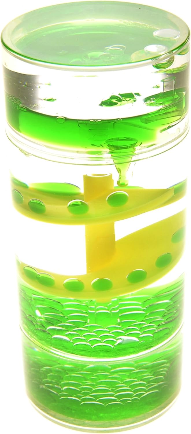 Cylinder Liquid Motion Bubbler, Liquid Sensory Toy Timer, Calm and Relaxing Fidget Desk Toy, Helps with Anxiety, Austism, ADHD. Gifts for Kids and Adults Classroom and Office