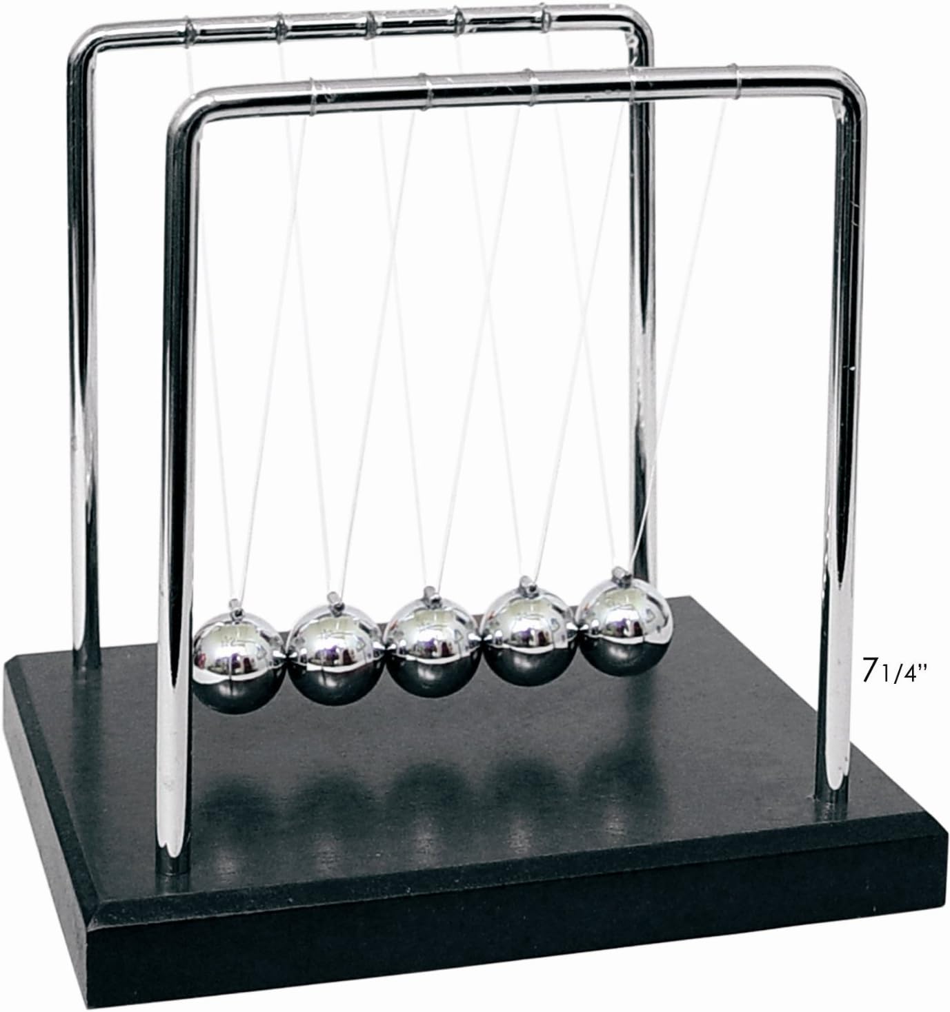 2 Pack Newtons Cradle Balance Balls 7 1/4" | Science Physics Gadget | Desk Toys & Accessories