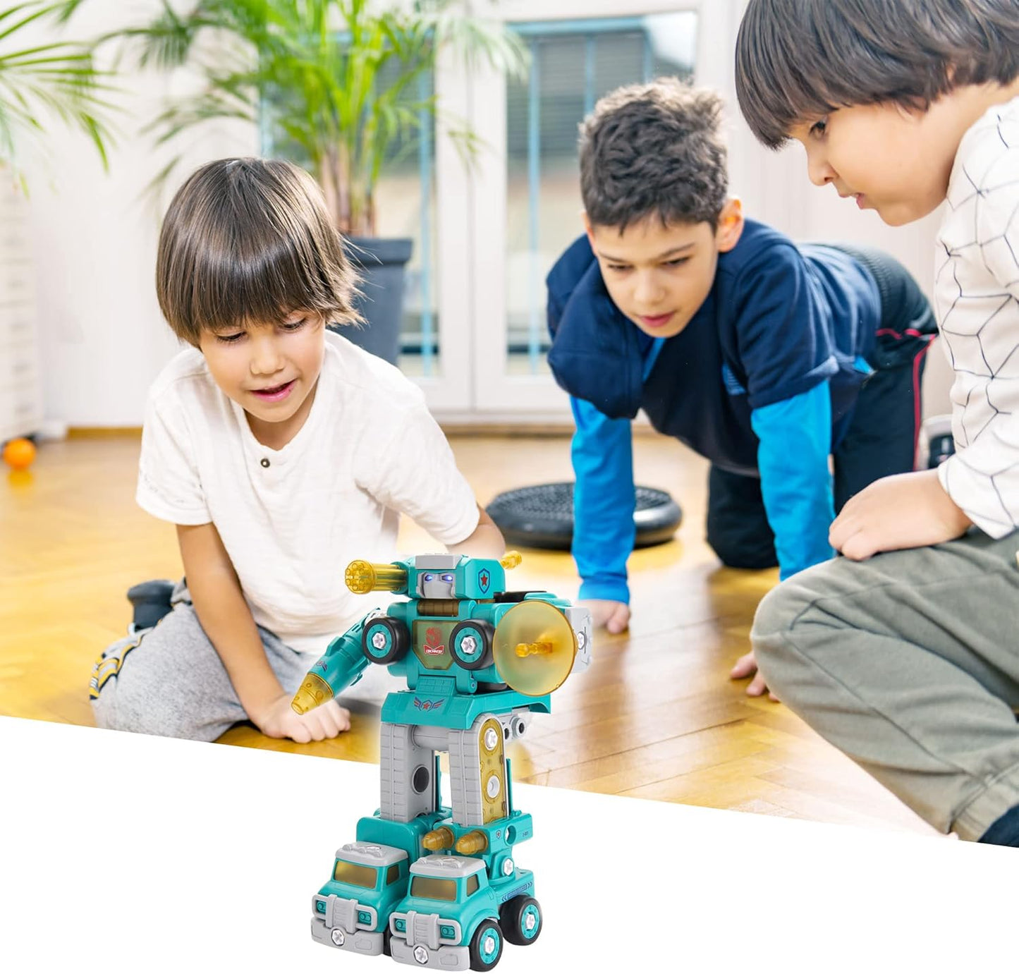 5-in-1 STEM Robot Toy – Take Apart Building Set for 5+ Year Old Boys & Girls | Best Robot Construction Toy with Lights & Sounds | Educational Gifts for Kids Ages 3-8
