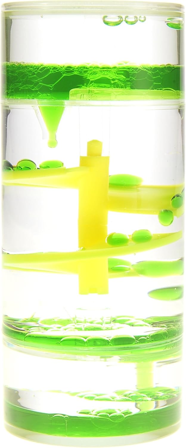 Cylinder Liquid Motion Bubbler, Liquid Sensory Toy Timer, Calm and Relaxing Fidget Desk Toy, Helps with Anxiety, Austism, ADHD. Gifts for Kids and Adults Classroom and Office