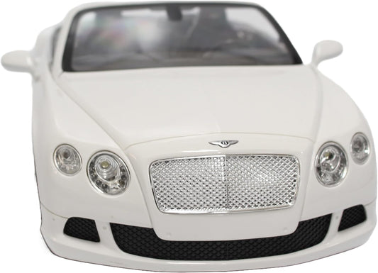 PowerTRC Remote Control Car, Bentley RC Cars 1:12 Scale Official Licensed Battery Operated Model Sports Car w/Headlights Gift Ideas Birthday for Adults & Boys Ages 6+ Years White