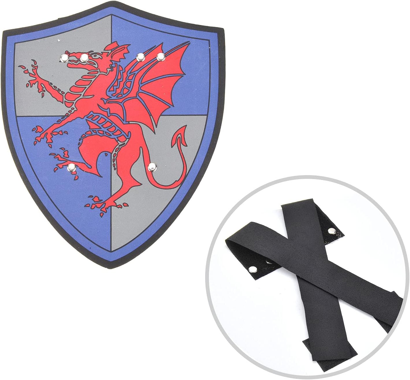 Foam Sword and Shield 12 Piece Playset | Ninja, Warrior, Viking Role Play Accessories for Kids | Great for Party Favors