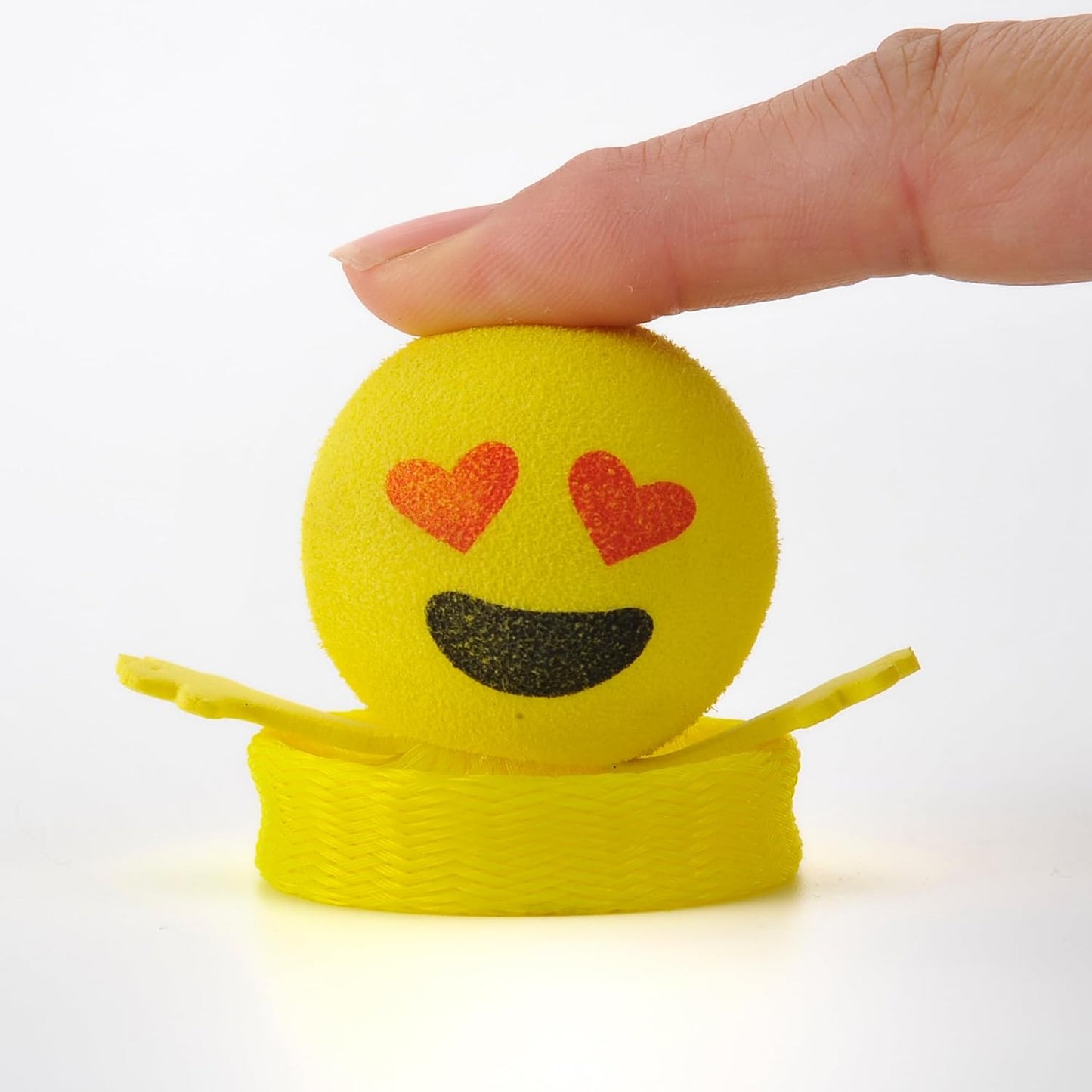 24 Pcs Jumping Emoticon Popper Toys Spring Launchers Party Favors for Kids Birthday Bulk Goodie Bag Stuffers Fillers School Prize for Kids Classroom Gift Bag Toys