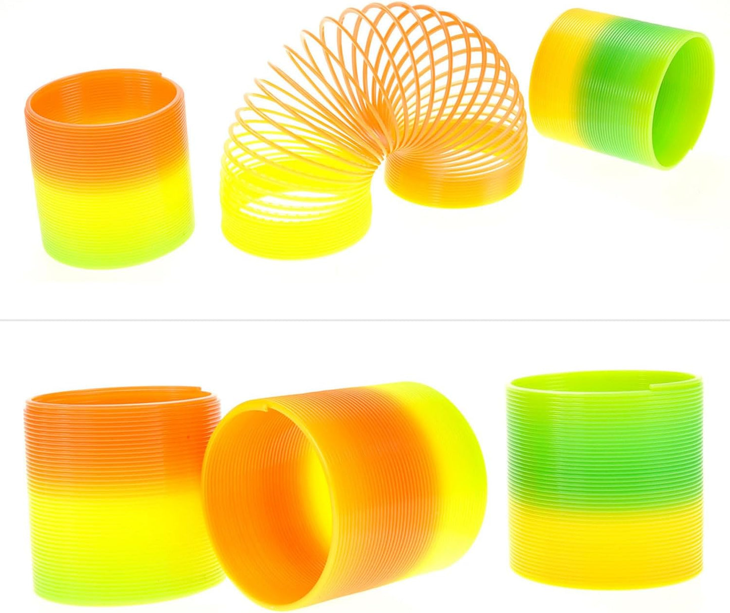 12 Pcs Slinky Toys for Kids Goodie Bag Stuffer Rainbow Slinky Party Favors Spring Toy Slinkies for Carnival Prize Classroom Exchange Gifts (2.5 inches)