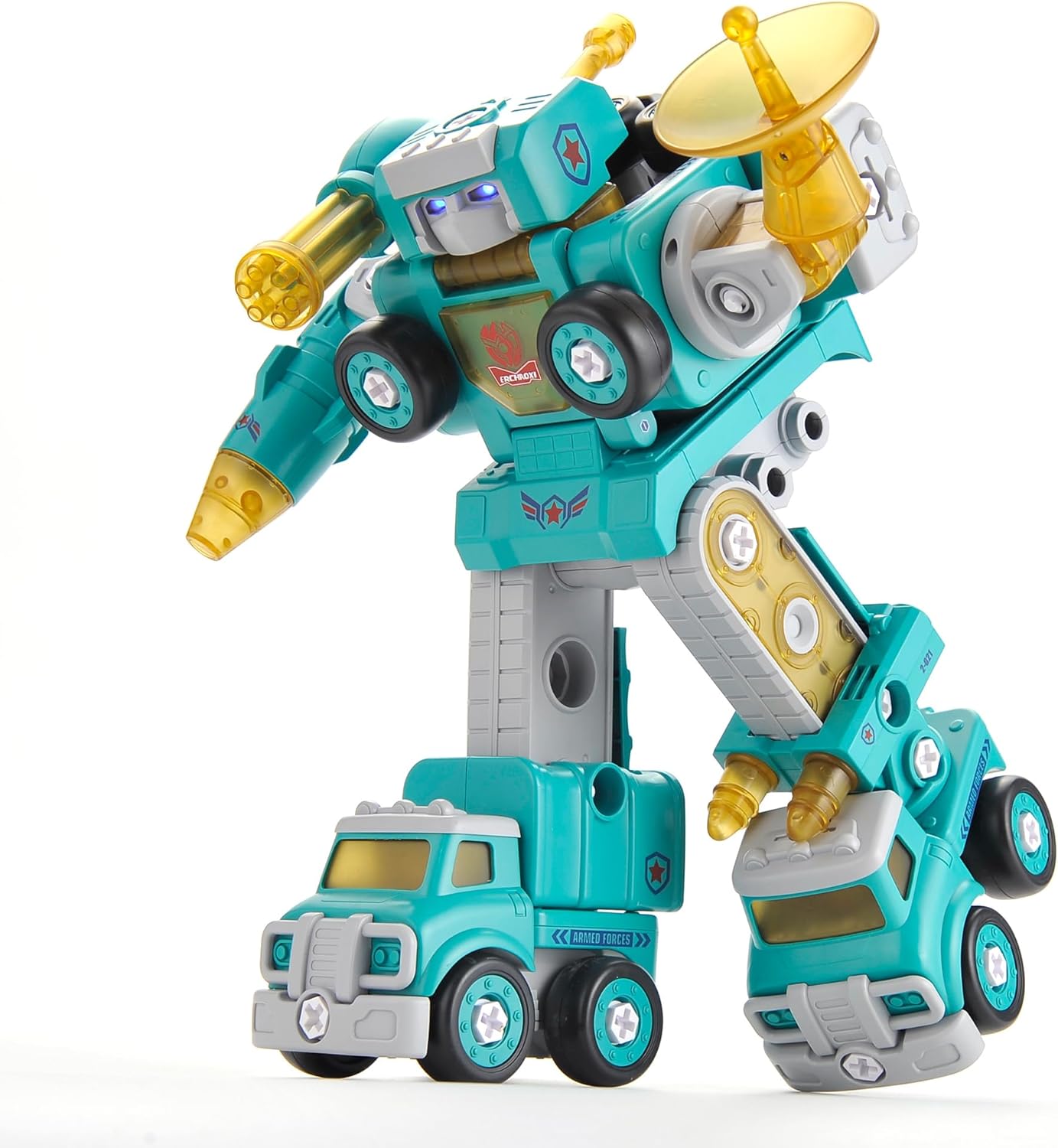 5-in-1 STEM Robot Toy – Take Apart Building Set for 5+ Year Old Boys & Girls | Best Robot Construction Toy with Lights & Sounds | Educational Gifts for Kids Ages 3-8