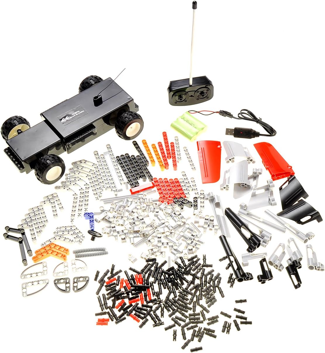 STEM Building Remote Control Car Toys for Kids | 2in1 DIY Building RC Rechargable Battery Car Kit | 326 Pcs Engineering Project Birthday Gift Idea for Boys Girls Ages 6 7 8 9 10 11 12+