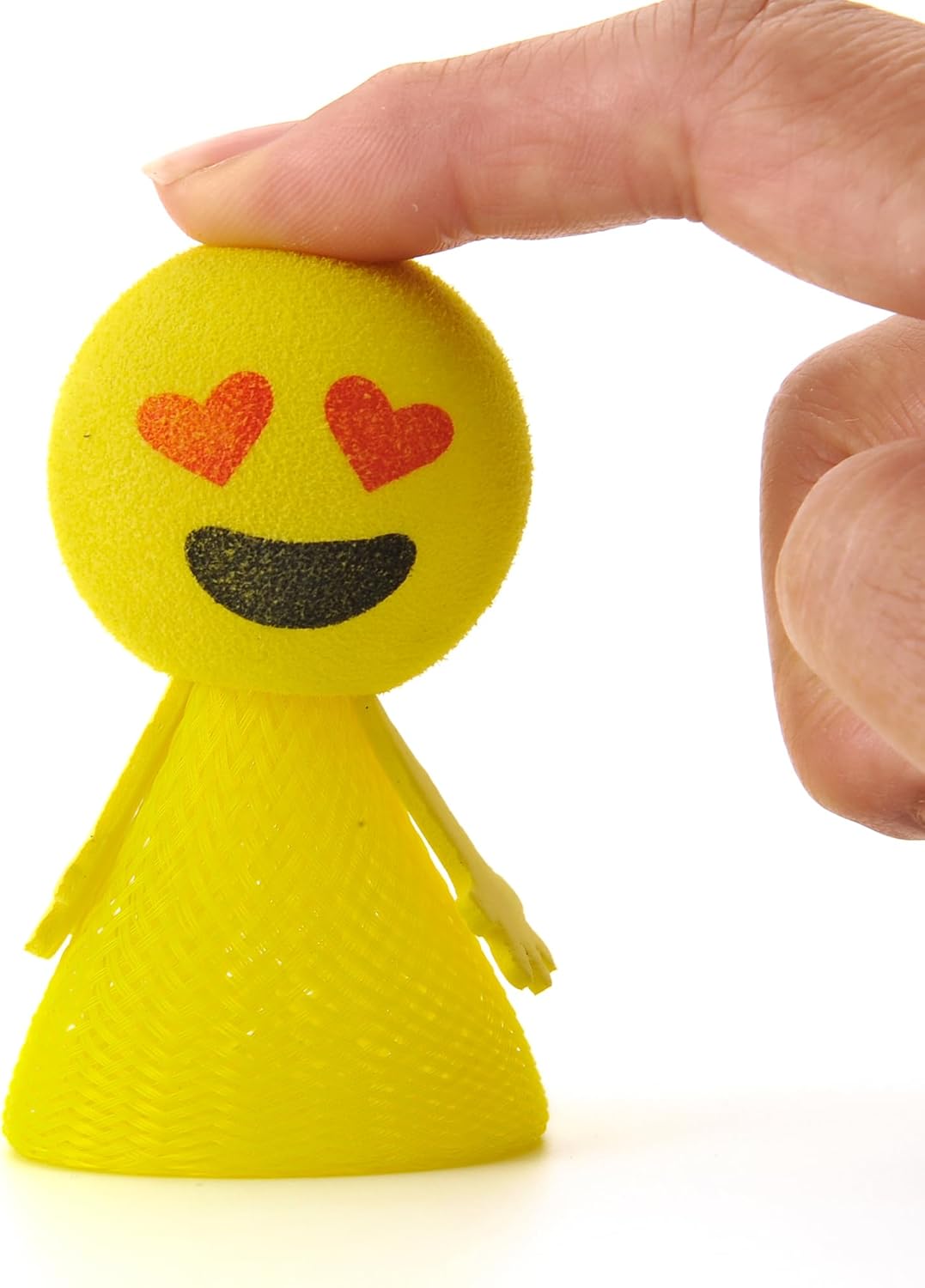 24 Pcs Jumping Emoticon Popper Toys Spring Launchers Party Favors for Kids Birthday Bulk Goodie Bag Stuffers Fillers School Prize for Kids Classroom Gift Bag Toys