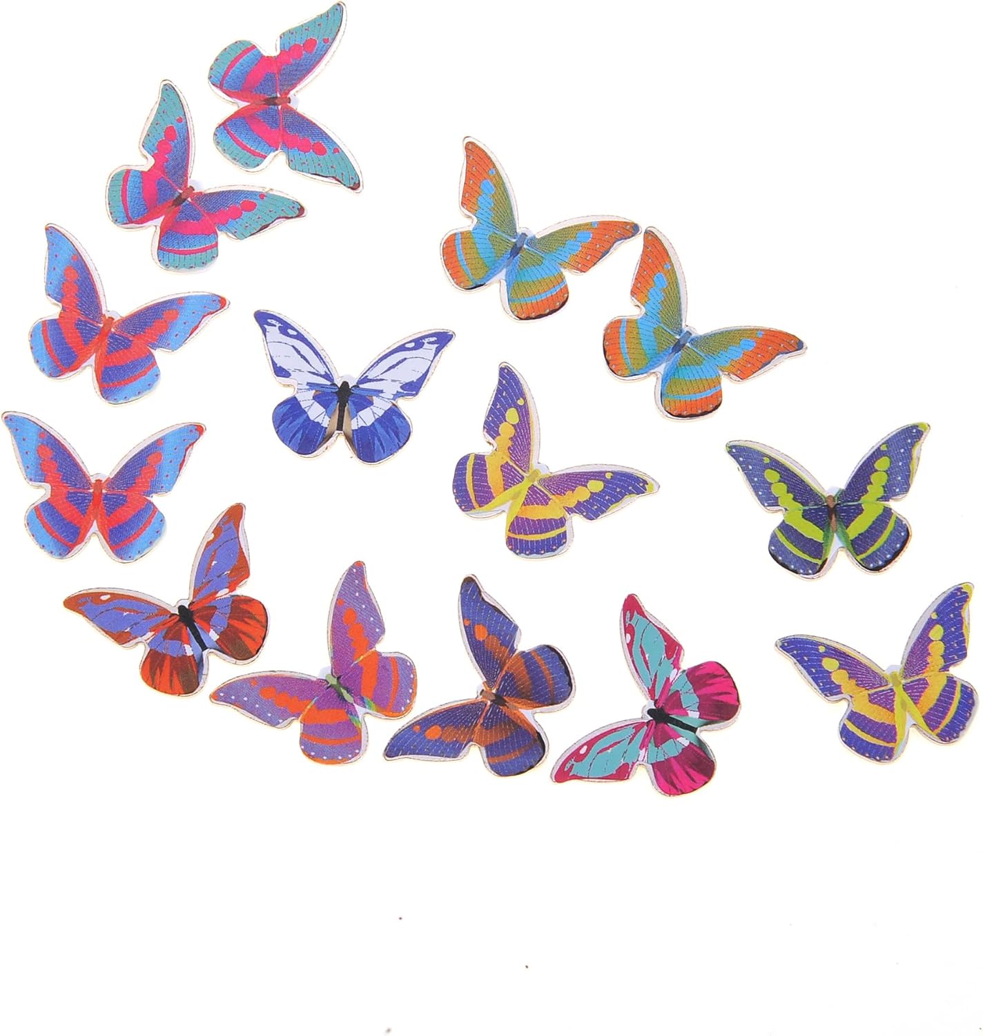 Magnetic Desktop Sculpture (Butterflies) | Mini Magnetic Art Decoration for Desktop | Fun Stress Relief Office Gift
