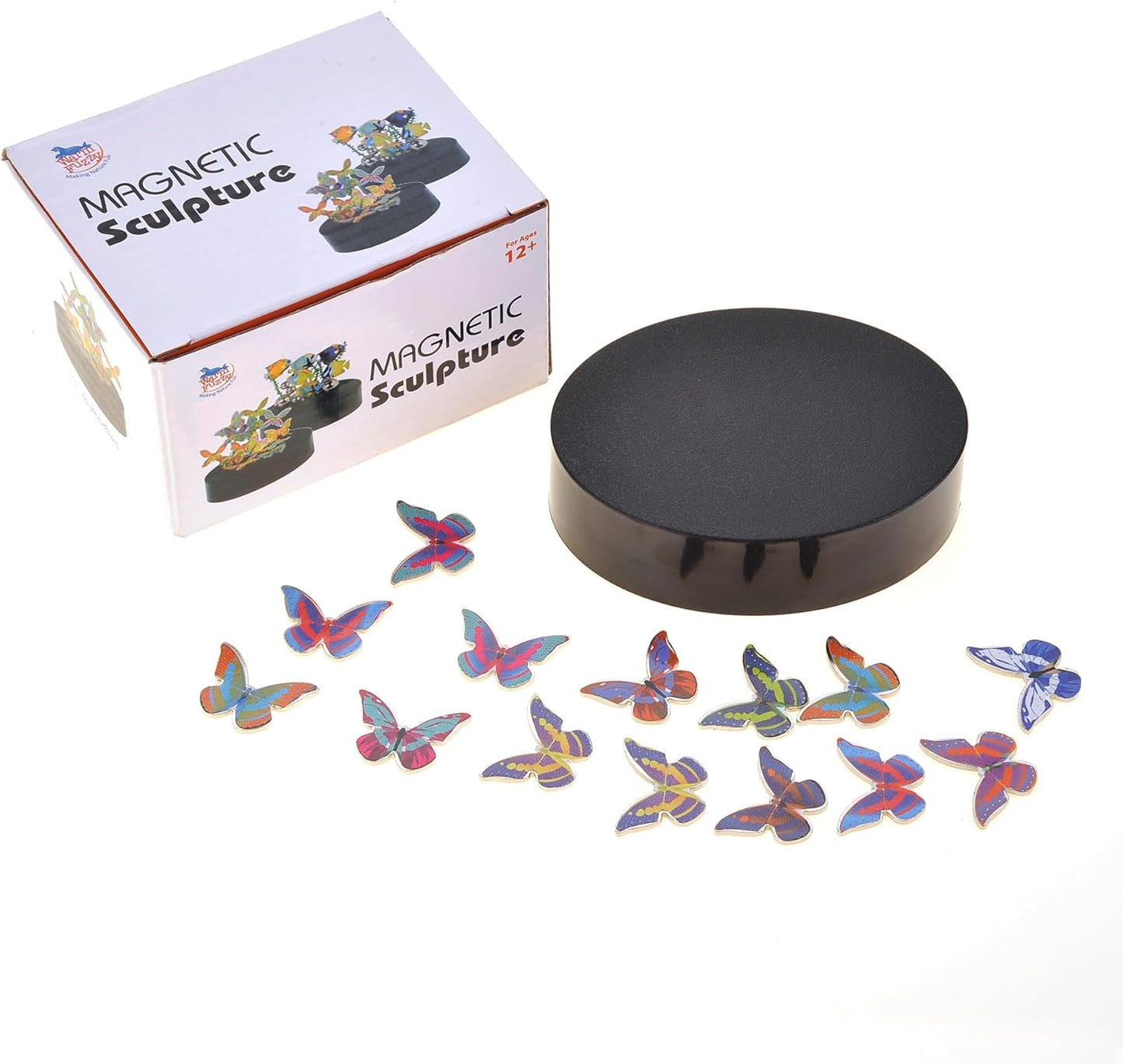 Magnetic Desktop Sculpture (Butterflies) | Mini Magnetic Art Decoration for Desktop | Fun Stress Relief Office Gift
