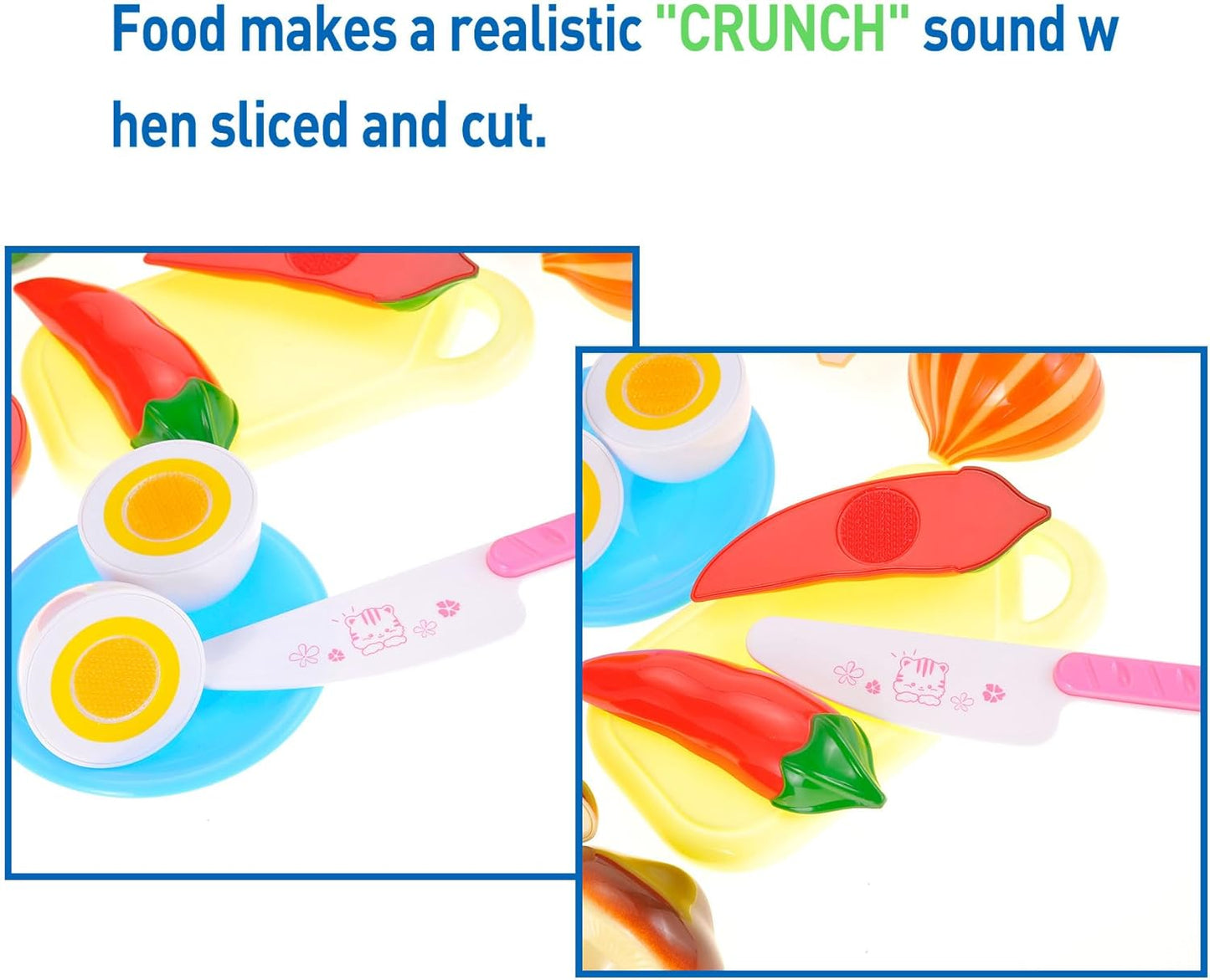 28 Pcs 16 Items Kitchen Cutting Play Fruit & Vegetables Toy for Kids | Pretend Cooking Vegan Play Set | Educational & Imaginative Birthday Gift for Toddler & Baby, Boys & Girls