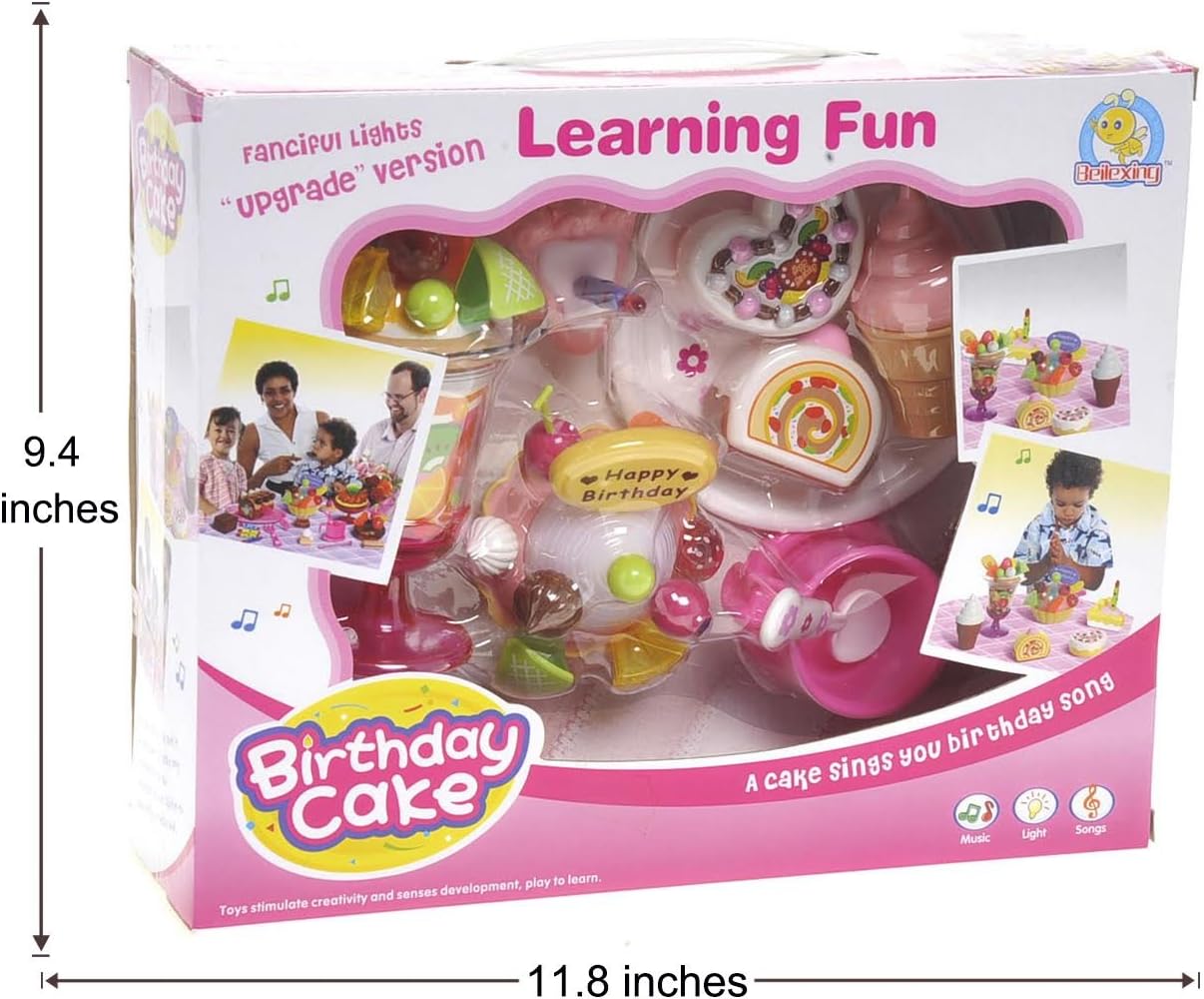 Play Food Set with Cupcake, Cakes, Ice Cream & Sundae