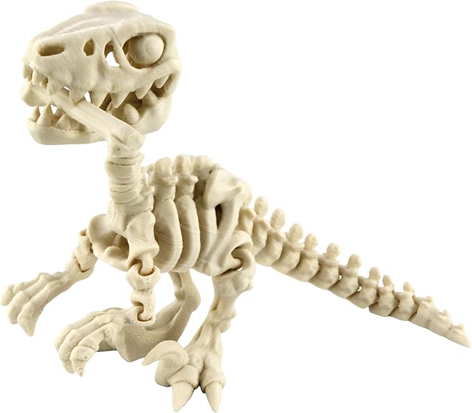 PowerTRC 3D Printed - Prehistoric Collectible Dinosaur 3D Figurine Desk Decoration for Teens and Adults, Made in USA