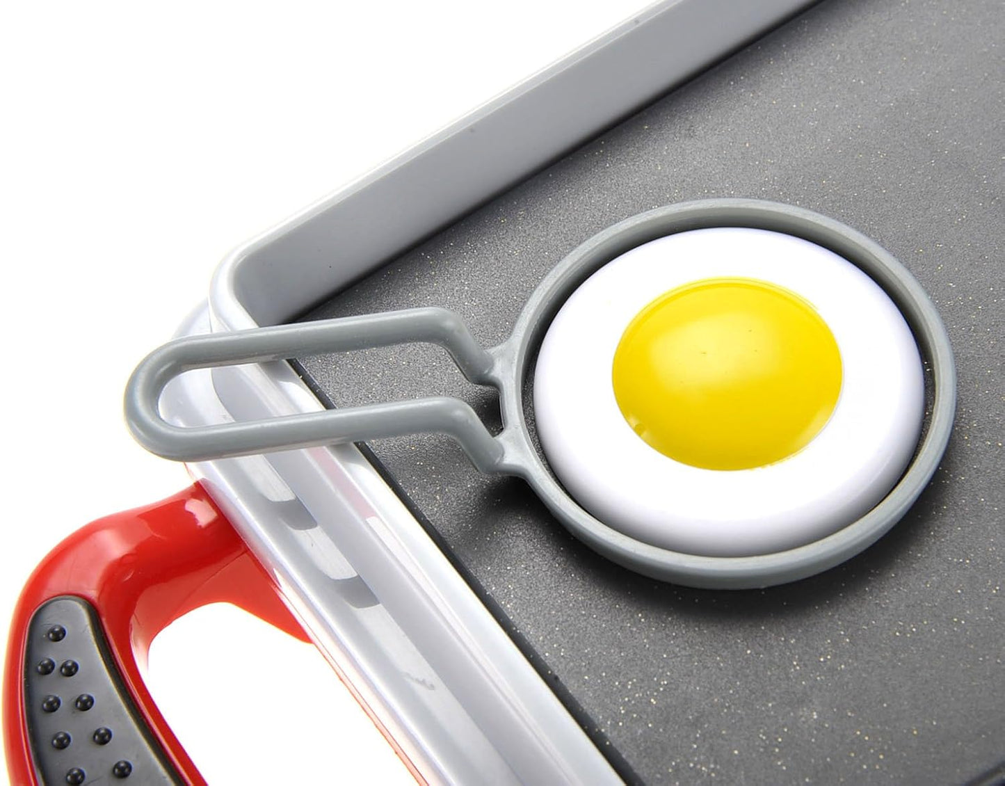 Breakfast Kids Toy Grill Playset for Ages 4-8, Cooking Toys Play Grill Set for Kids, Pretend BBQ Grill with Realistic Sounds Foods Utensils