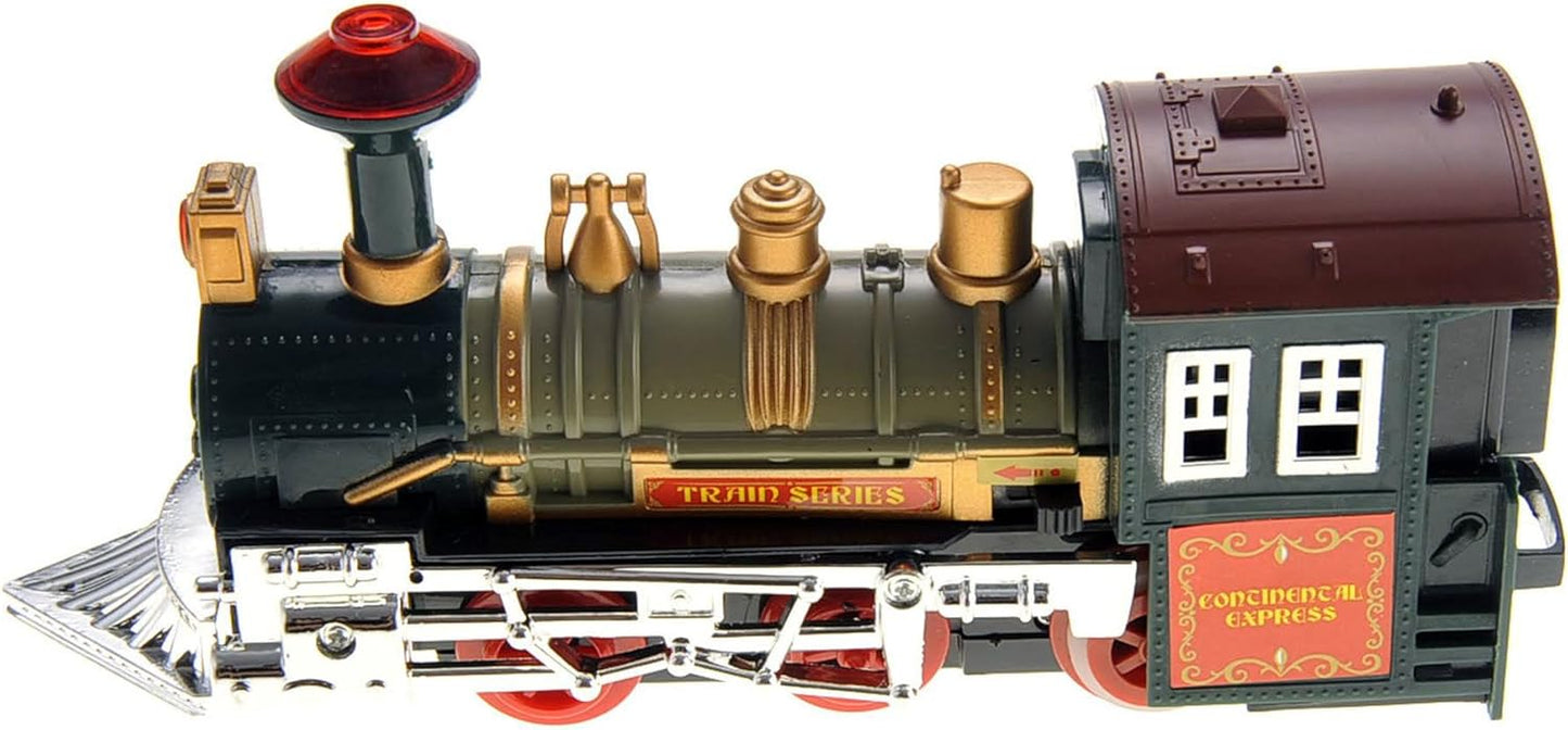 PowerTRC Train Toys for Toddlers 1-3, Train Set Toys for Kids, Christmas Train Set Train Toy w/Light & Sound Birthday Gifts for 3 4 5 6 Year Old Boys Girls