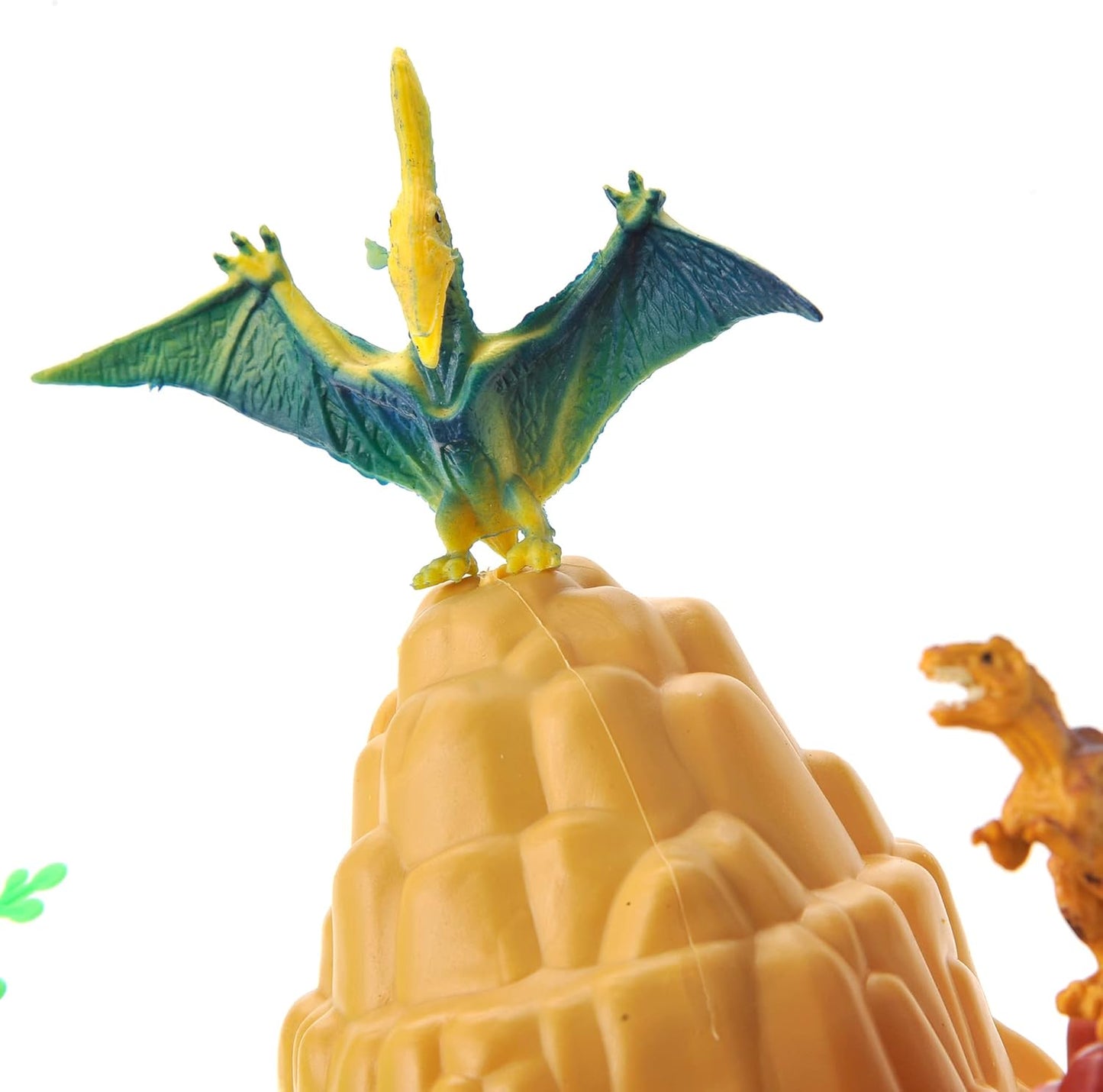 PowerTRC Jurassic Dinosaur Figures Playset with Trees, Rocks, Playmat & Container, Create a Realistic Prehistoric Dino Park, Dinosaur Toys for Kids 3-5, Gift for Boys and Girls 3 4 5 6 7